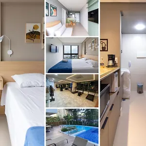 Com Vista Maravilhosa No Bairro Do Pina! Cozinha Completa, Wi-fi, Ar Condicionado E Maquina De Lavar - Com Estacionamento, Recepcao 24h, Piscina E Academia Apartamento